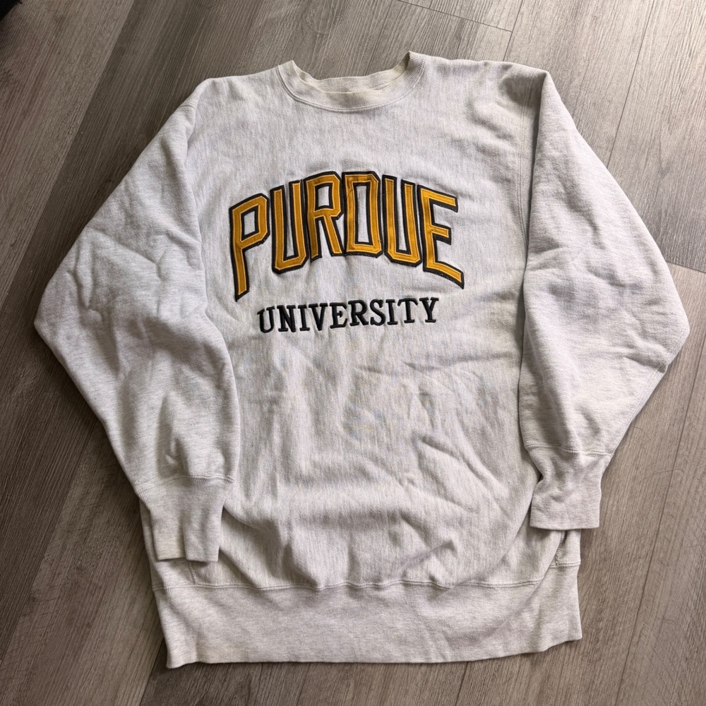 Champion Reverse Weave Purdue University Sweatshirt XXXL Vintage USA Made Gray